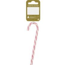 Zuckerstange in Weiß und Rot als Weihnachtsdekoration