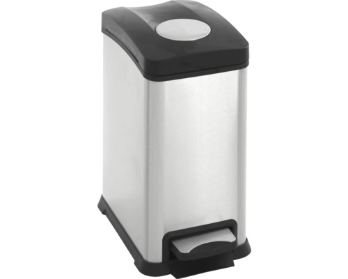 Treteimer aus Edelstahl mit Fußpedal