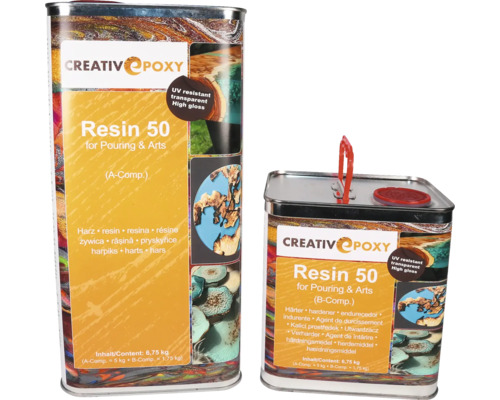 Kreativ Epoxidharz Resin 50 zum Gießen und für Kunst
