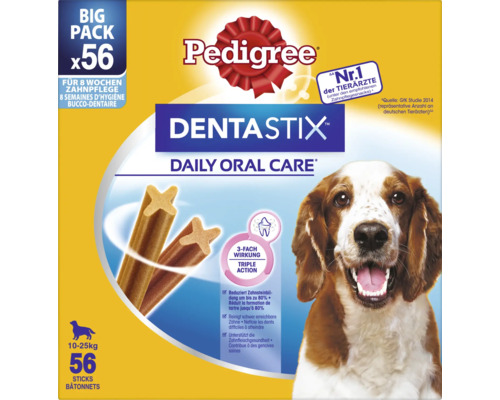 Hundesnack Pedigree Dentastix für mittelgroße Hunde 56 Sticks