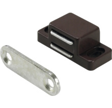 Magnetschnäpper 2 kg Gegenplatte starr 35 x 15 x 13 mm verzinkt braun 10 Stück