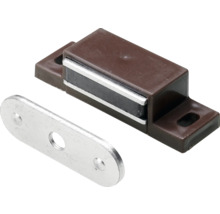 Magnetschnäpper 4 kg Gegenplatte starr 45 x 14 x 15 mm verzinkt braun 10 Stück