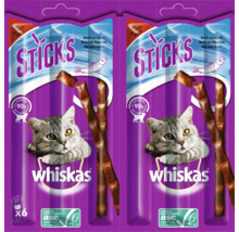 Katzensnack whiskas Sticks reich an Lachs 6 Stück-thumb-0