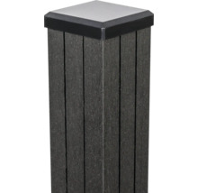 Torpfosten GroJa Merano BPC inkl.Kappe zum Einbetonieren 7 x 7 x 240 cm anthrazit