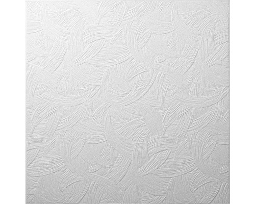 Deckenplatte EPS AP105 50 x 50 x 1 cm 2 m² im Pack Weiße Vliestapete mit abstraktem Muster