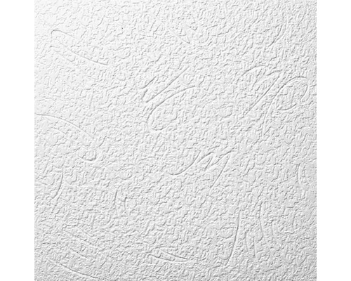 Deckenplatte EPS Budapest 50 x 50 x 0,6 cm 2 m² im Pack Detailaufnahme einer weißen Rauhfasertapete mit Struktur