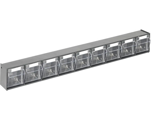 Kleinteilmagazin 60 x 7,7 x 5,1 cm anthrazit Kleinteilmagazin 60 x 7,7 x 5,1 cm anthrazit