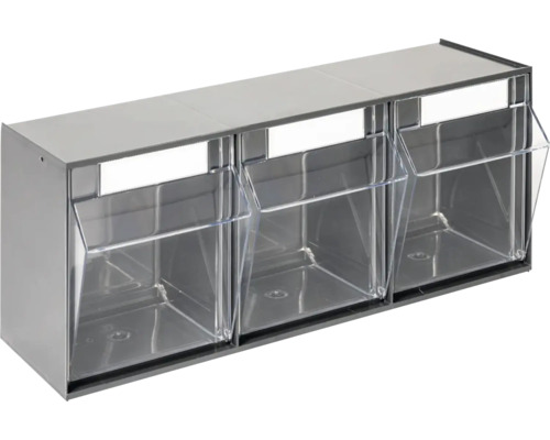 Kleinteilmagazin 60 x 24,2 x 16,3 cm anthrazit Kleinteilmagazin 60 x 24,2 x 16,3 cm anthrazit