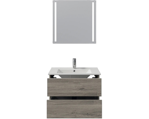 Waschtisch mit Unterschrank und Spiegel für das Badezimmer