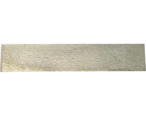 Betonzaunplatte Standard Rockstone 200 x 38,5 x 3,5 cm grau