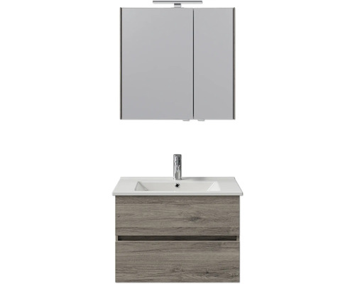 Badezimmer Waschtischkombination mit Spiegelschrank und Unterschrank