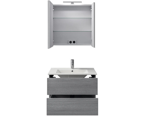 Waschbeckenunterschrank mit Spiegelschrank für das Badezimmer