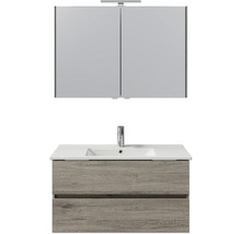 Waschtisch mit Unterschrank und Spiegelschrank für das Badezimmer