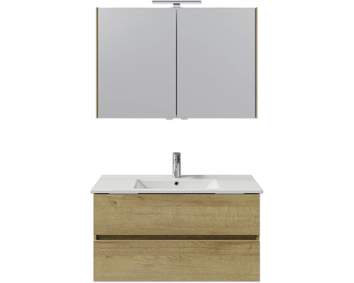 Waschtisch mit Unterschrank und Spiegelschrank für Badezimmer