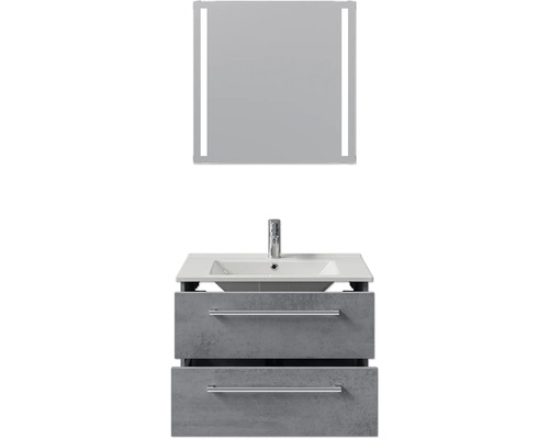 Waschtisch mit Unterschrank und Spiegel für das Badezimmer