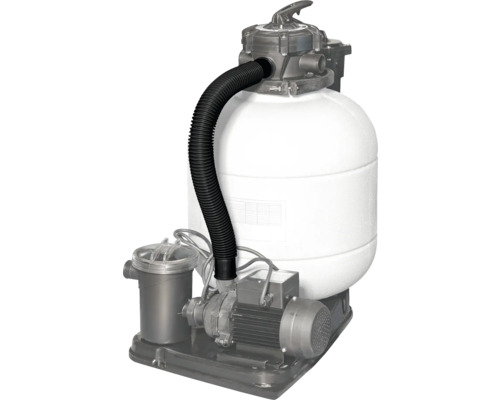 Sandfilteranlage mit Verbindungsschlauch