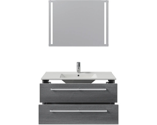 Waschtisch mit Unterschrank und Spiegel für Badezimmer