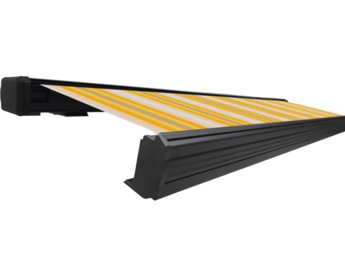 SOLUNA Kassettenmarkise Exquisit 5,5x3,5 Dessin 30A774 Gestell DB703 dunkelgrau Antrieb links inkl. Motor und Wandschalter SOLUNA Kassettenmarkise Exquisit 5,5x3,5 Dessin 30A774 Gestell DB703 dunkelgrau Antrieb links inkl. Motor und Wandschalter