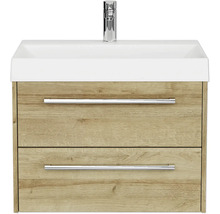 Waschbeckenunterschrank mit zwei Schubladen und Armatur