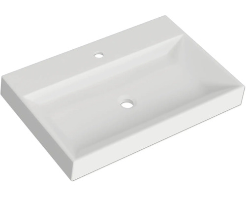 Rechteckiger Waschtisch aus Keramik