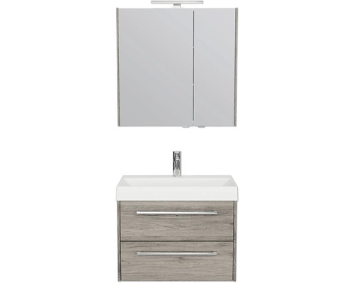 Badezimmer-Waschtisch mit Spiegel und Unterschrank