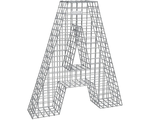 Gabione in Form des Buchstaben A