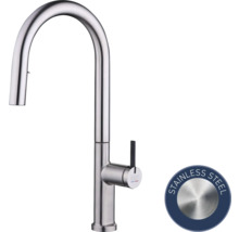 KEO Küchenarmatur KAWAI mit herausziehbarer Pefect Slide Handbrause edelstahl matt-thumb-0 KEO Küchenarmatur KAWAI mit herausziehbarer Pefect Slide Handbrause edelstahl matt-thumb-0