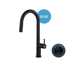 KEO Küchenarmatur KAWAI mit herausziehbarer Pefect Slide Handbrause schwarz matt-thumb-1 KEO Küchenarmatur KAWAI mit herausziehbarer Pefect Slide Handbrause schwarz matt-thumb-1