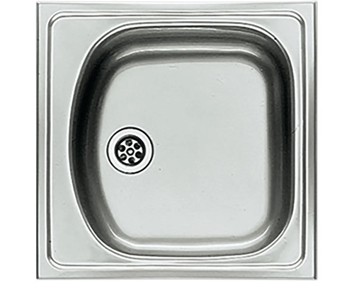 Edelstahlspüle mit Abfluss