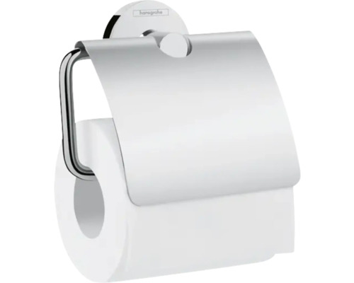 Papierrollenhalter mit Deckel hansgrohe Logis Universal chrom glänzend 41723000 Toilettenpapierhalter mit Abdeckung