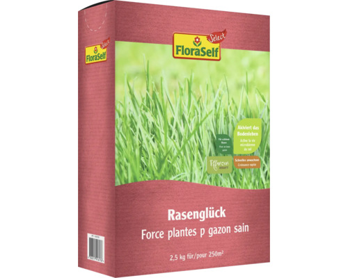 Rasenstärkungsmittel FloraSelf Select Rasenglück 2,5 kg / 250 m²