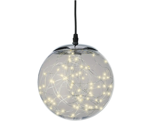 Kugelförmige Pendelleuchte mit Lichterkette