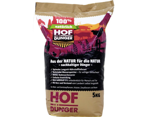 Sack Hofdünger mit 5 Kilogramm Inhalt