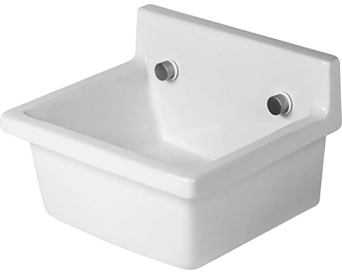 DURAVIT Ausgussbecken Starck 3 480 x 425 mm weiß glänzend ohne Befestigung 0313480000 Weißes Ausgussbecken zur Wandmontage