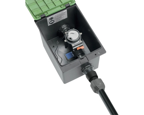 Ventilbox GARDENA V1 mit 1" Außengewinde ohne Bewässerungsventil Gartenschlauch-Anschlussbox mit Regler