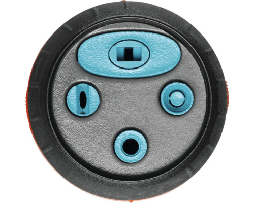 Brausekopf mit vier verschiedenen Sprühmodi