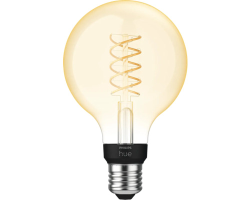 Philips hue LED Globelampe G93 Filament dimmbar E27/7,2W gold 550 lm 2100 K warmweiß