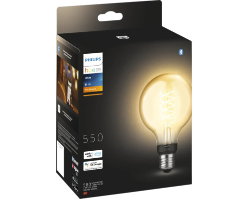 Philips Hue White Filamentlampe E27 in Verpackung