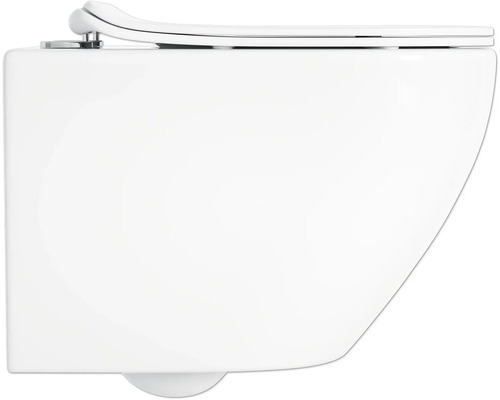 Wand-Tiefspülklosett aus Sanitärkeramik mit WC-Sitz