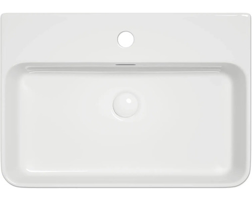 Rechteckiges Waschbecken aus Keramik, Aufsicht