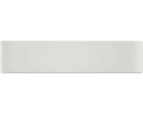 Weiße Keramikfliese im Querformat