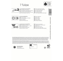 Informationen zu Tulpen auf der Produktverpackung