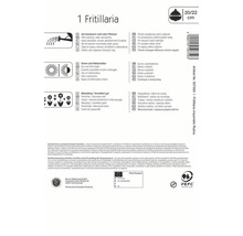 Informationen zu Fritillaria Blumenzwiebeln, einschliesslich Giessen nach dem Pflanzen, Standort und mehrjaehrigem Wachstum