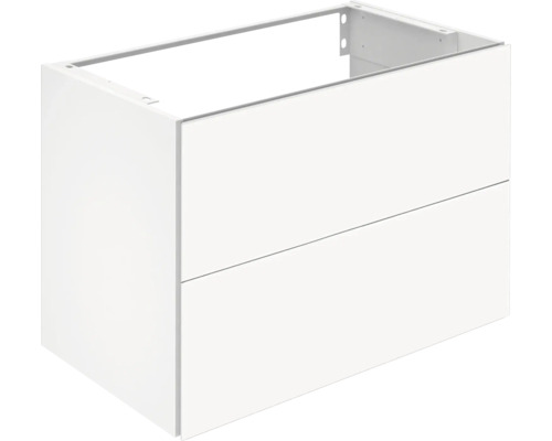 Waschtischunterschrank KEUCO X-Line BxHxT 80 x 60,5 cm x 49 cm Frontfarbe weiß glänzend glanz 33163300000