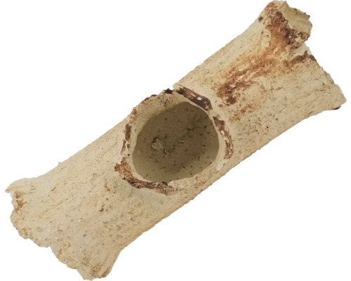 Aquariumdeko aquaroche Hollow Wood S handmodeliert, wasserneutral, leicht, porös, Keramik 15 x 6 cm creme braun