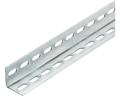 Winkelprofil für Solarpanel Schulte verzinkt 250 cm Gelochter Winkel aus Metall für Montagezwecke