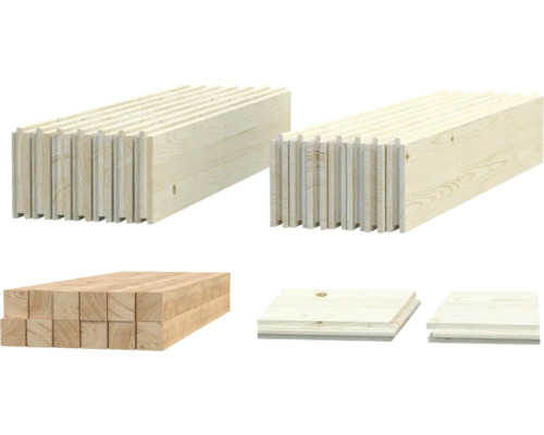 Holzprodukte aus verschiedenen Perspektiven