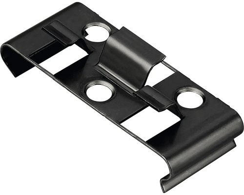 Konsta Montage Clip Edelstahl schwarz Pack = 25 St.-0