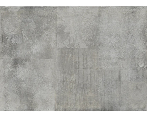 Fototapete Vlies 364262 Factory V Metall grau 7-tlg. 371 x 265 cm Graue Zementfliese mit unregelmäßiger Textur