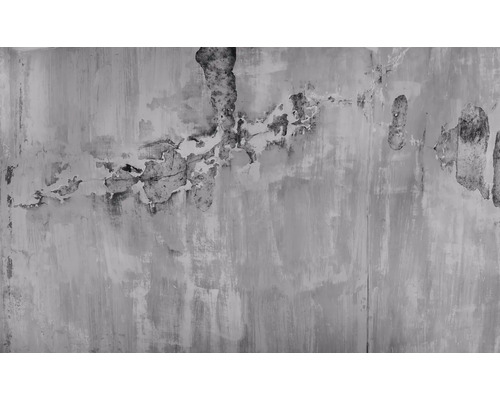 Beschädigte Wand mit abblätternder Farbe
